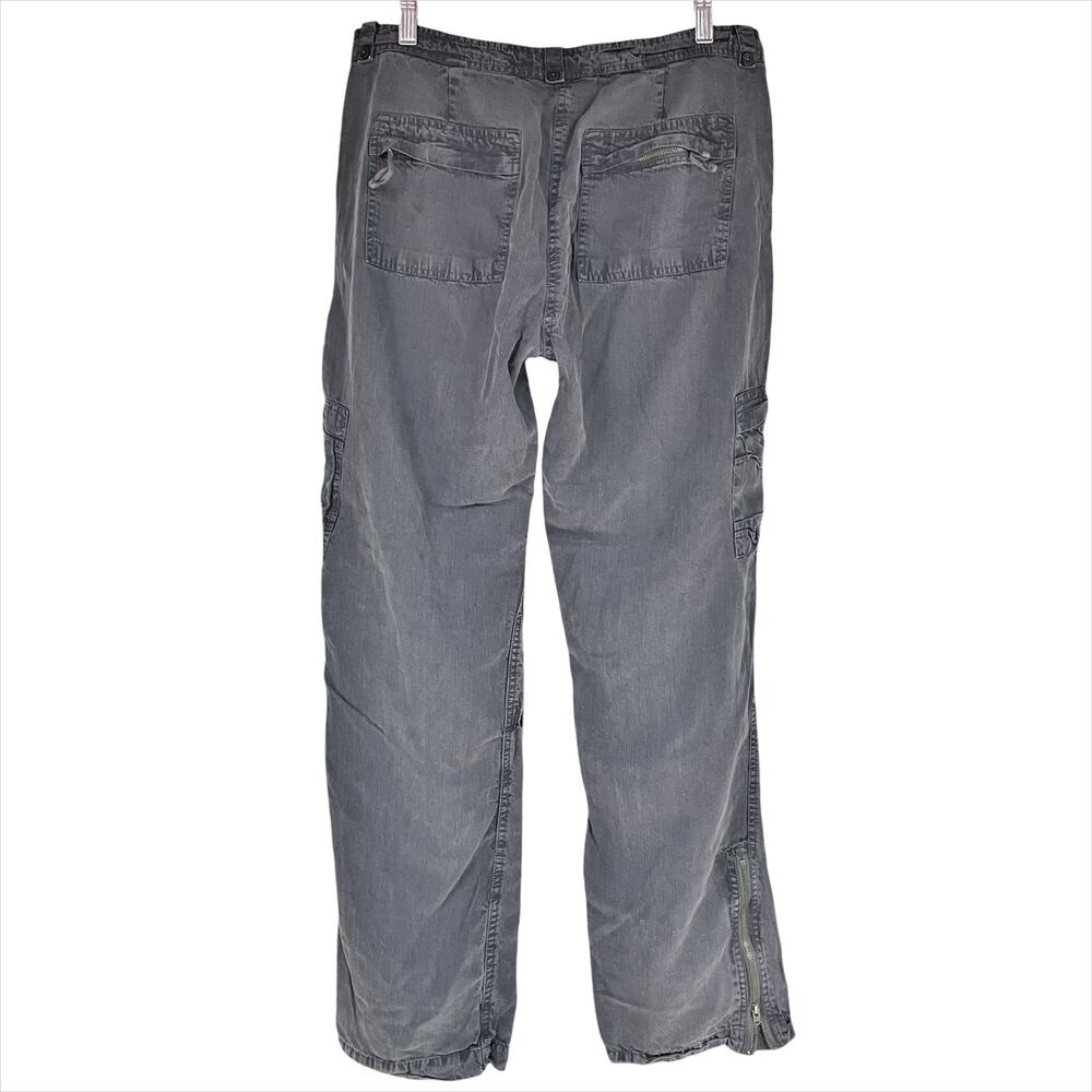 SUNDANCE Evenfall Cargo Pants 100% Tencel Lyocell Draped Lightweight Gray Size 8 - Picture 3 of 11